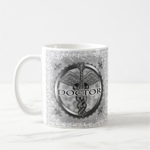 Caneca De Café Médico de prata 