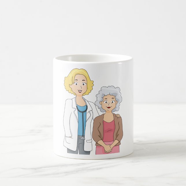 Caneca De Café Médico E Doente (Criador carregado)