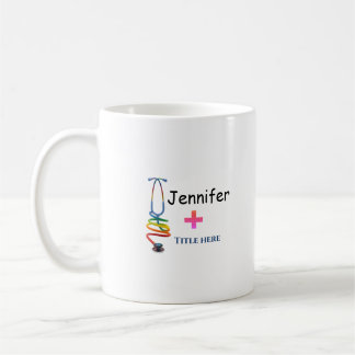 Caneca De Café Médico enfermeira vermelho mais estetoscópio adici