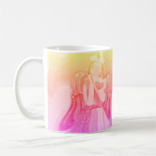 Caneca De Café Médico enfermeiro cuidador Pink Angel