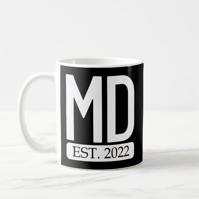Caneca De Café Médico Formando Md No Final De 2022 (Esquerda)