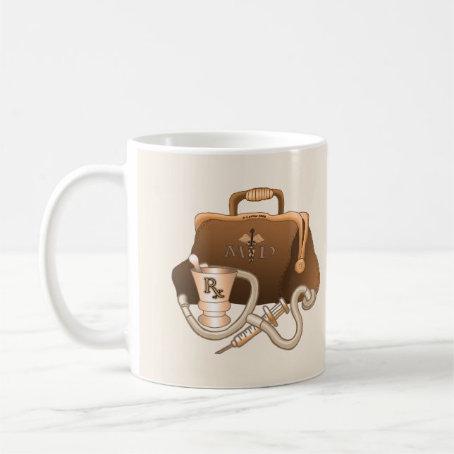 Caneca De Café médico MD (Esquerda)