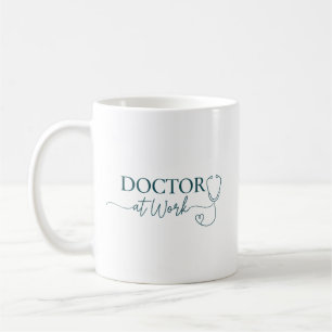 Caneca De Café Médico no Trabalho