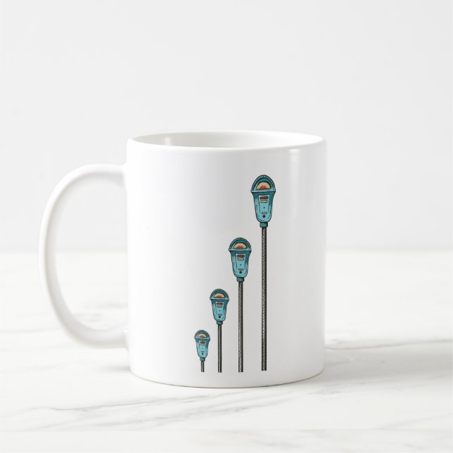 Caneca De Café Medidor de estacionamento retrô (Esquerda)