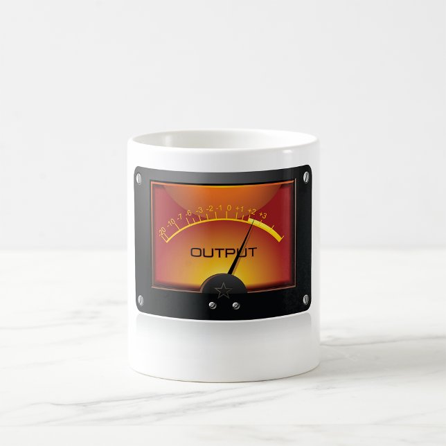 Caneca De Café Medidor de Nível de Saída VU Meter de Nível de Áud (Criador carregado)