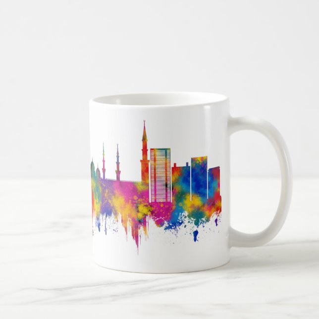 Caneca De Café Medina Saudita Skyline (Direita)