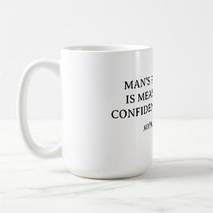Caneca De Café Medindo Sua Fé