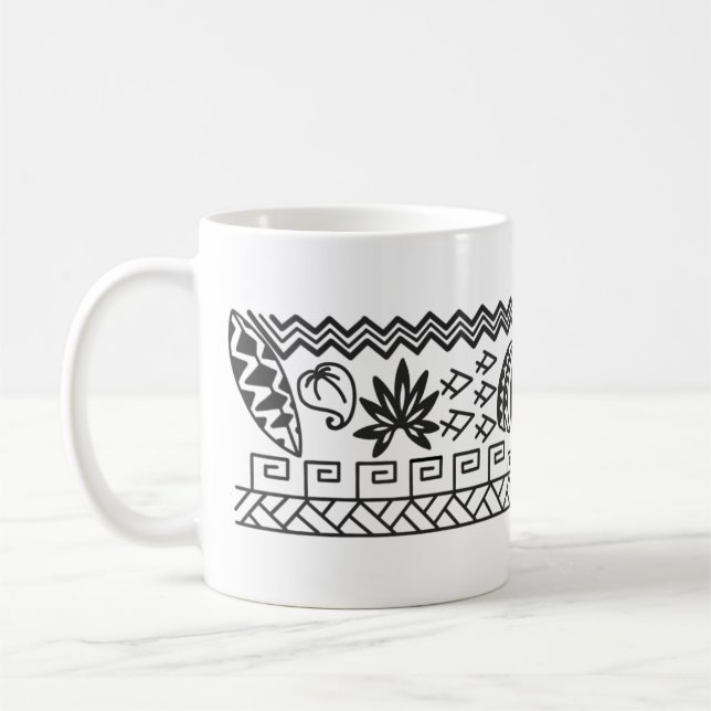 Caneca De Café Meditação de lua Tumulga polinésia (Esquerda)
