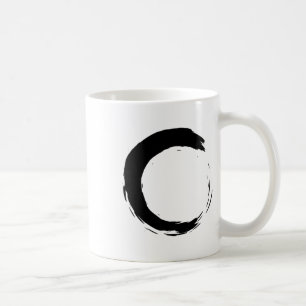 Caneca De Café Meditação Enso Círculo Mindfulness Buda Budista
