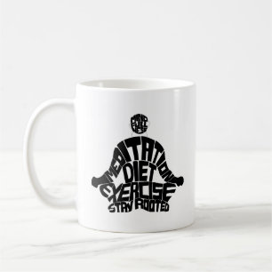 Caneca De Café Meditação espiritual cafés pacíficos Mug