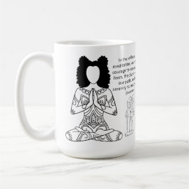 Caneca De Café Meditação Melanina Coffee Coffee Mug