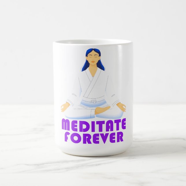 Caneca De Café Meditar para sempre (Centro)