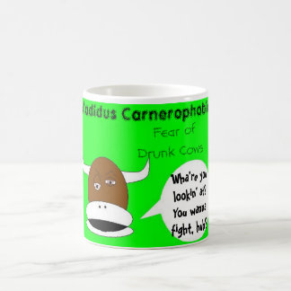 Caneca De Café Medo de vacas bêbedas