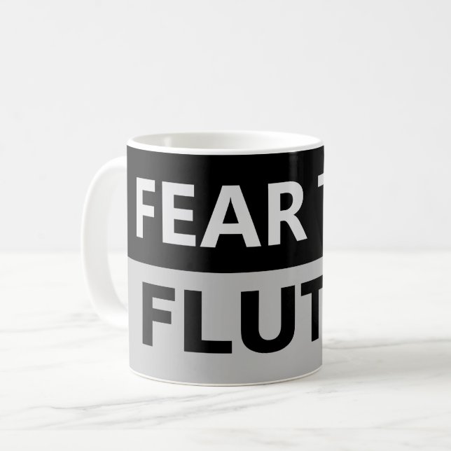 Caneca De Café MEDO O Jogador Flautista de Flauta Mug (Frente Esquerda)