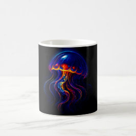 Caneca De Café Méduse Lumineuse Océan Nocturne