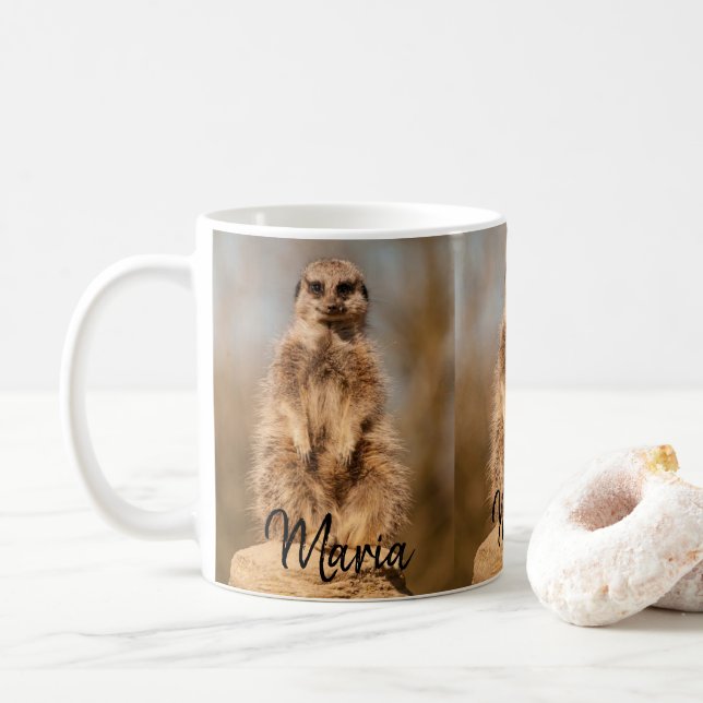 Caneca De Café Meerkat Mug (Com Donut)