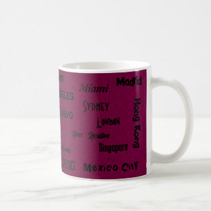 Caneca De Café Mega cidade vermelha