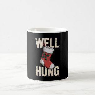 Caneca De Café Meia de Natal Bem Pendurada e Suja Festa de Natal