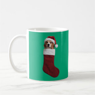 Caneca De Café Meia de Natal de Beagle