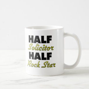 Caneca De Café Meia estrela do rock do meio procurador