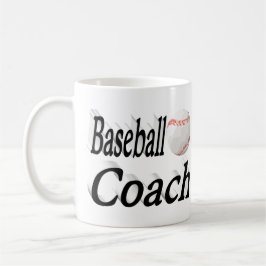 Caneca De Café Meia letra do treinador de baseball Coffee Mug