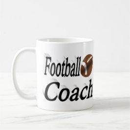 Caneca De Café Meia mensagem do treinador de futebol Coffee Mug