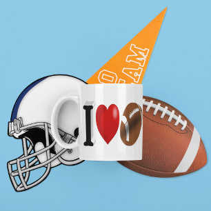 Caneca De Café Meia mensagem do Ventilador de Futebol Coffee Mug