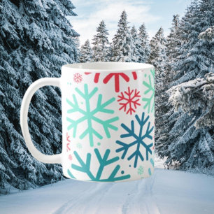 Caneca De Café Meia-Noite de Neve - Snowflake Mug