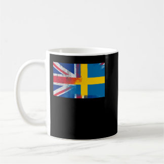 Caneca De Café Meia Suecia Sueca Britânica Meia Bandeira Essencia