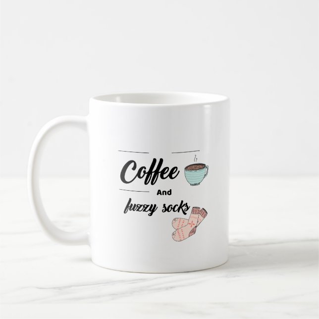 Caneca De Café Meias de café e Felpudos (Esquerda)