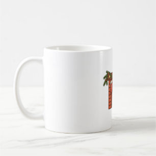 Caneca De Café Meias de Lareira Aconchegante Arte de Natal