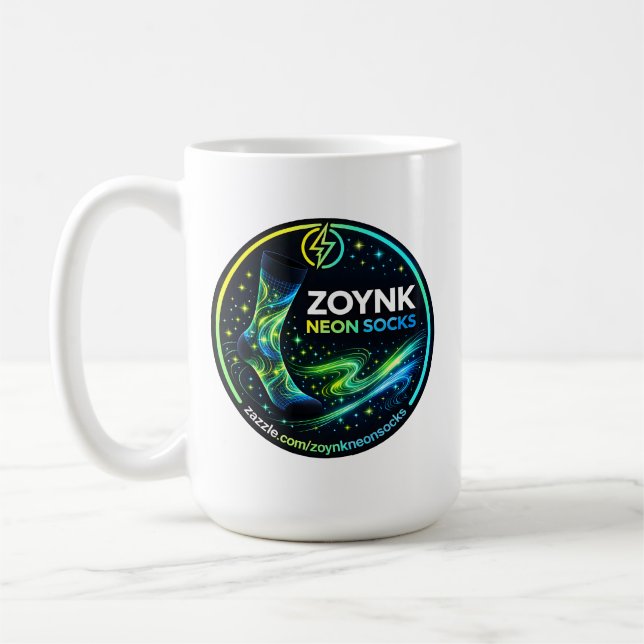 Caneca De Café Meias Neon Zoynk (Esquerda)