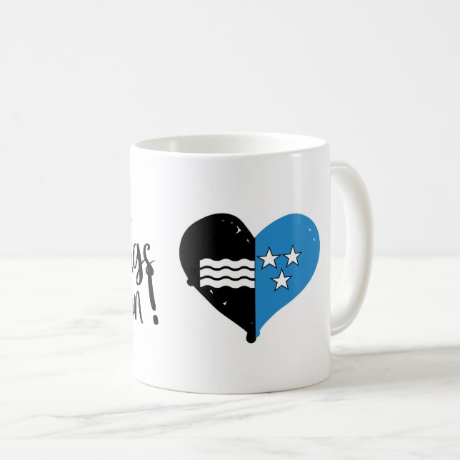 Caneca De Café Mein Lieblings Kanton Aargau (Frente Esquerda)