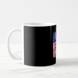 Caneca De Café Meio americano meio britânico bandeira dos EUA rei