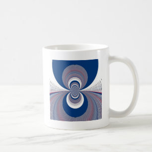 Caneca De Café Meio Azul