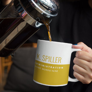 Caneca De Café Meio-branco profissional (empresa)