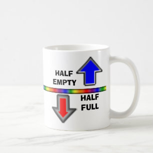 Caneca De Café Meio cheio ou meio vazio?