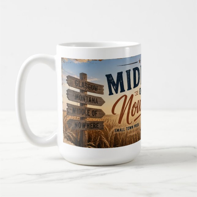 Caneca De Café Meio do Nada Glasgow Montana (Esquerda)