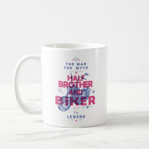Caneca De Café Meio irmão e pedalar o homem mito lenda