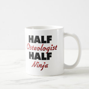 Caneca De Café Meio Osteologist meio Ninja