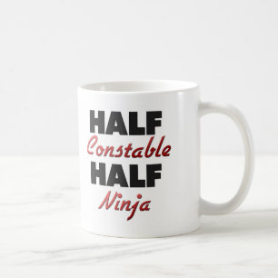 Caneca De Café Meio polícia meio Ninja