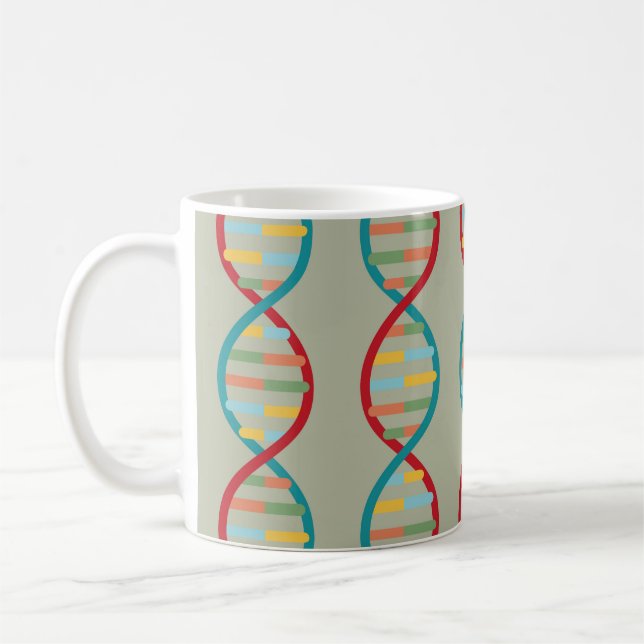 Caneca De Café ​ ​ Meio século de DNA Biologia moderna do STEM Ve (Esquerda)
