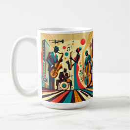 Caneca De Café Meio século Jazz Age Quartet