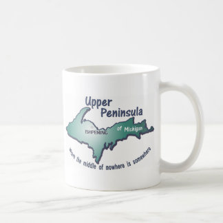 Caneca De Café Meio superior da península de Ishpeming de em