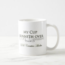 Caneca De Café Meios criativos do EB - meu copo Runneth sobre