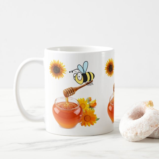 Caneca De Café Mel Bee Mug (Com Donut)