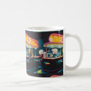 Caneca De Café Melancholy Diner tarde da noite