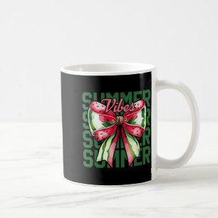 Caneca De Café Melancia Coquette Laço Verão Olá Menina de Verão