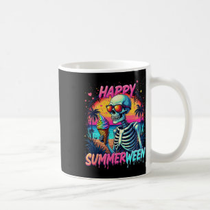 Caneca De Café Melancia de verão Jack-o-lanterna Feliz Summerween