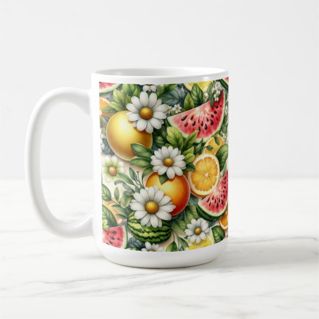 Caneca De Café Melancia Mug, Summer Mug, Design Lemon Coffee (Esquerda)